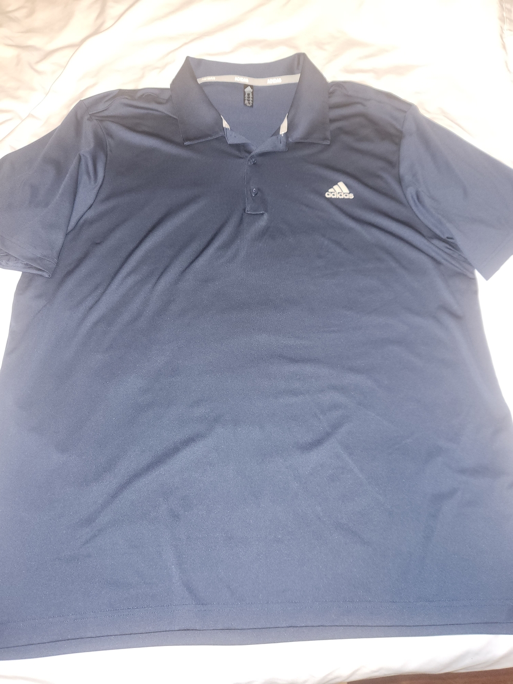 Adidas Men’s Dark Blue Polo Shirt with Logo